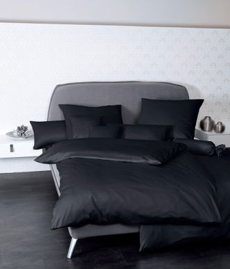 Janine Kissenbezug »Colors Mako Satin« mit Reissverschluss, uni Kissenhülle, feinfädig, 100% Baumwolle