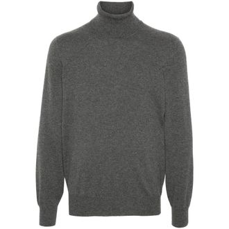Brunello Cucinelli MenS Grey Turtleneck Sweater, Size 44