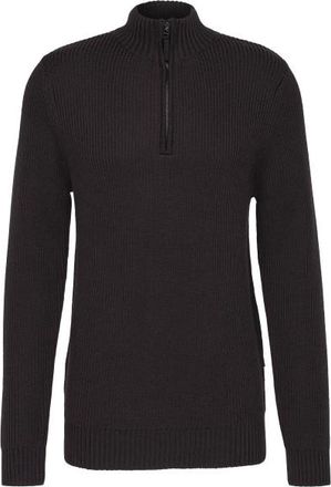 Stoic Heavy MerinoKnit MMXX.Rutvik Half Zip Merinopullover f&uuml;r Herren | schwarz