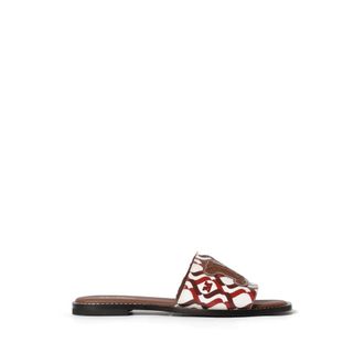 Max Mara Sliders, female, Brown, Size: 11 US Logo Monogram Slider