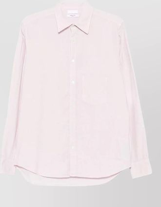 Cellar Door sid cotton shirt straight cut chest pocket