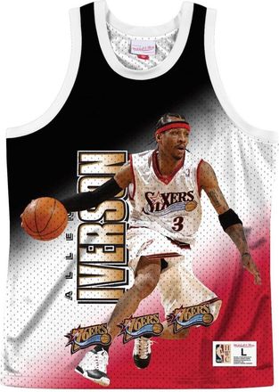 Mitchell & Ness x NBA Philadelphia 76ers Behind The Back Jersey Allen Iverson 3 MSTKMI19002-P76WHITAIV