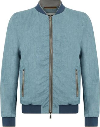 Moorer Sorano Padded Jacket - Heren - Bomber jackets - Blauw - M - Jassen