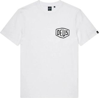 Deus Address Tee - Heren - T-shirts - Wit - M - Katoen - Tops