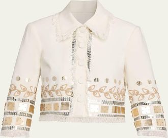 Cinq &agrave; Sept Nadia Embellished Jacket