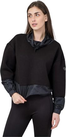 Emporio Armani Zwart Oversized Sweatshirt - Dames - Sweatshirts - Zwart - M - Polyester - Hoodies & sweatvesten