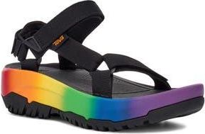 Teva Hurricane XLT2 Ampsole Brite Wedge Sandal in Black/Rainbow at Nordstrom Rack, Size 12