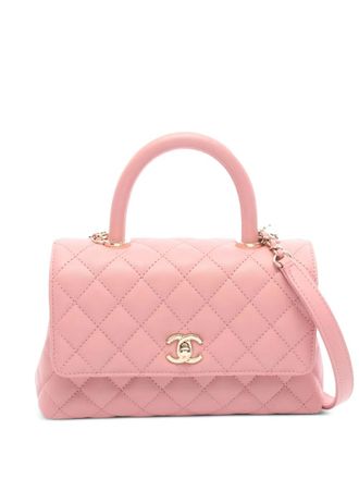 Chanel 2021s quilted-design handbag - Roze