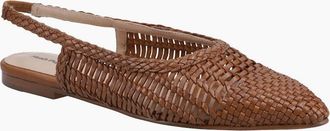 Hush Puppies Womens Dalia Womens Slingback Ballerina Shoes - Brown - Size: 3