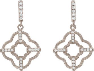 Suzy Levian Suzy Levian Silver Cz Dangle Earrings