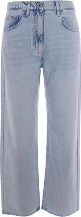 Patrizia Pepe Straight Jeans - Dames - Loose Fit Jeans - Blauw - W26 - Katoen - Jeans