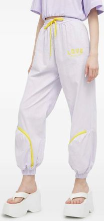 Love Moschino drawstring track trousers - Purple