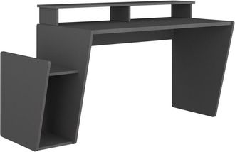 Home Heavenly Home Heavenly - Escritorio Gaming Touma, Con Espacio Para Perif&eacute;ricos. 149,8x85,5x46,6 Cm. Color: Antracita - Fibra Carbono