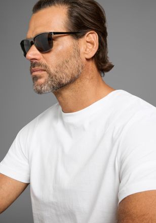 Man's World Sonnenbrille MANS WORLD, Herren, schwarz (anthrazit matt), matt, Sonnenbrillen Sonnenbrille, mit matt-anthrazit farbenden Rahmen