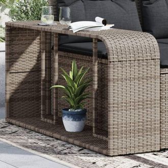 vidaXL Scaffali Portaoggetti 2 pz in Polyrattan Grigio - Vidaxl