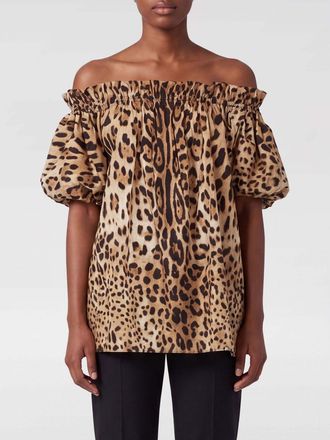Dolce & Gabbana Top Dolce & Gabbana in cotone con stampa animalier