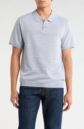Buffalo Wenzely Knit Polo in Light Grey Combo at Nordstrom Rack, Size X-Large