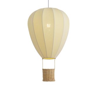 QAZQA Qazqa L&aacute;mpara Colgante Infantil Beige Globo Aerost&aacute;tico - Air