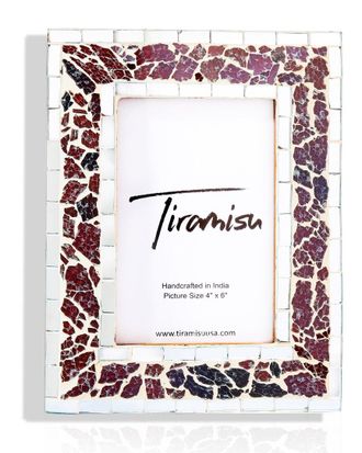 Tiramisu Garnet Glimmer Mosaic Picture Frame