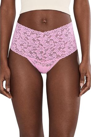 Hanky Panky Retro Lace Thong Womens Underwear Strawberry Lemonade, Cotton