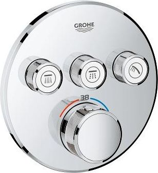 GROHE Grohtherm Smartcontrol Mezclador Termost&aacute;tico Para Instalaci&oacute;n Empotrada 3 Salidas (29121000) - Grohe