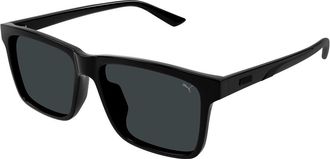 Puma PU0479SA Asian Fit 001 Mens Sunglasses Black Size 58 - Free RX Lenses - Free RX Lenses
