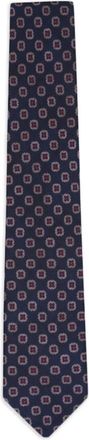 Paolo Albizzati Cravatta con motivo geometrico - Blu