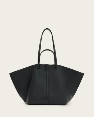 AllSaints Phoenix Spacious Leather Tote Bag