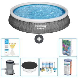 Bestway Piscina Bestway Fast Set Redonda - 396x84 Cm - 7-piezas S208