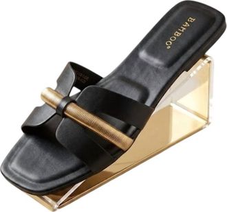 Bambooa Womens Lux Day Out Sandal In Black