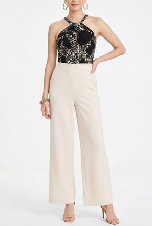 Rachel Roy Jetti Halter Neck Wide Leg Jumpsuit