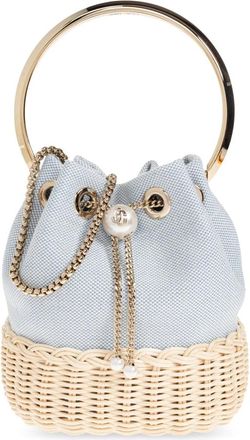 Jimmy Choo London Bucket Bags, female, Blue, Size: ONE SIZE Bon Bon Bucket Bag