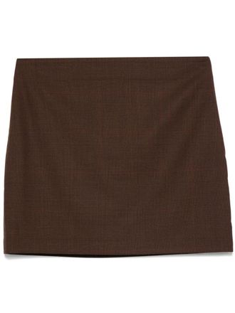 Lauren Ralph Lauren Geruite mini-rok - Rood