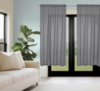 Home Wohnideen Gardine »DOLLY« Multifunktionsband 2 Stk. tlg. transparent