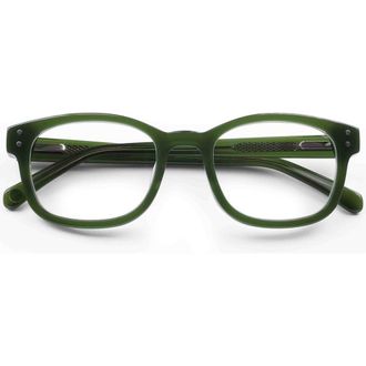 Eyebobs Biff 52mm Square Reading Glasses in Olive Green at Nordstrom, Size +1.75
