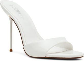 Steve Madden Davina Stiletto Sandal in White Patent at Nordstrom, Size 8.5