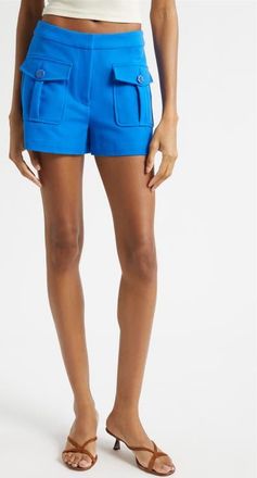 Ramy Brook Ava Cotton Blend Shorts in Capri Blue at Nordstrom, Size 10