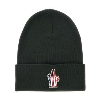 Moncler Gorro Beanie con Dobladillo - Accessories - Hombre - Verde - ONE SIZE