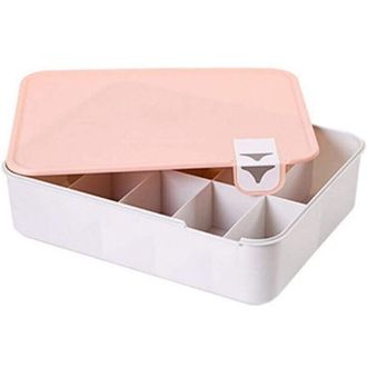 OEM (rosa) Caja De Almacenamiento De Pl&aacute;stico Para Zapatos, Ropa Interior, Calcetines, Tapa Apilable Para Estantes, Tapa Para Caja De Almacenamiento Multi