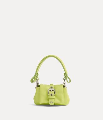 Vivienne Westwood Hazel Treasure Charm Handbag Supple Leather Lime-green