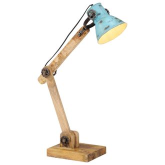 vidaXL L&aacute;mpara De Escritorio Azul Desgastado 25 W E27 23x18x96 Cm Vidaxl