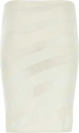 Gimaguas Viscose Blend Pencil Skirt - White