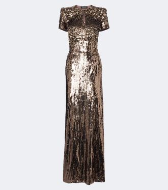 Jenny Packham Set de vestido de fiesta Chiana y chaqueta Rey