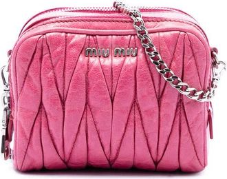 Miu Miu Pre-owned Miu Miu Matelasse Nappa Double Zip Crossbody Ladies KAKS5NMY8C1DQLC8