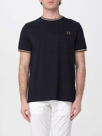 Fred Perry T-shirt in cotone con mini logo ricamato Fred Perry