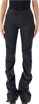 Ottolinger Draped Suit Pant - Dames - Slim Fit Broeken - Grijs - S - Wol - Broeken