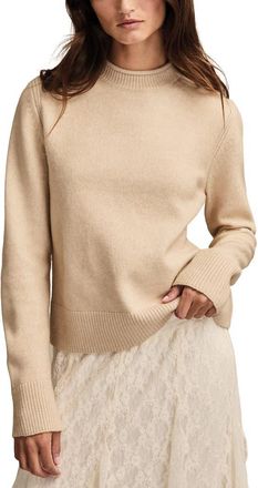 Lucky Brand Roll Neck Sweater in Oat Milk at Nordstrom, Size Xx-Large