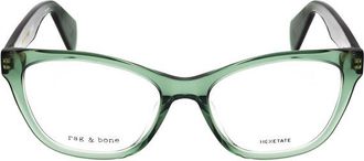 Rag & Bone Ladies Green Rectangular Eyeglass Frames RNB3039-1