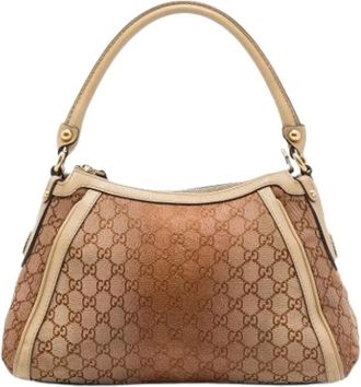 Gucci Borsa a spalla Pre-owned in tela - - Pre-owned - Donna - Marrone - ONE SIZE