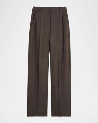 Toteme High-Rise Wool-Blend Trousers